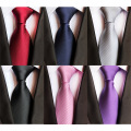 High Quality Casual Tie for Man Solid Color Ties Silk Men's Necktie For Wedding Party