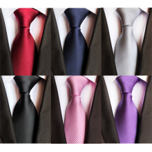 High Quality Casual Tie for Man Solid Color Ties Silk Men's Necktie For Wedding Party