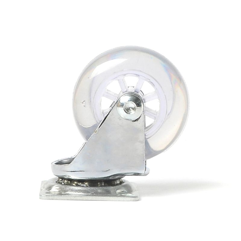 Transparent PU Caster Mute Universal Heavy Duty Furniture Wheel For Children's Car Office Chair Swivel Casters