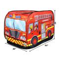 Kid Tent Pop Up Play Tent Toy Outdoor Foldable Playhouse Cloth Fire Truck Police Car Game House Bus Tent For Kids