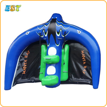 3.6*2.4M Inflatable Towable Water Sports Inflatable Flying Fish Tube Flying Fish Manta Ray For Water Game