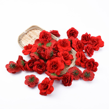 20pcs Silk roses wholesale red wedding decorative flowers home decoration accessories christmas wreath Artificial flowers cheap