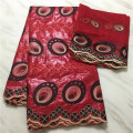 basin riche 2019 african bazin fabric red nigerian lace fabrics jacquard brocade fabric for dress 7yard/set