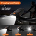 3000LM Bicycle Light Set Power Bank 5200mAh Bike Lights USB Rechargeable 3*LED Headlight Waterproof MTB Cycling Camping Lamp