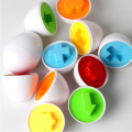 6pcs Paired Eggs Toys For Kids Learning Education Toys Mixed Shape Wise Pretend Puzzle Smart Eggs Smart Baby Learning Toys
