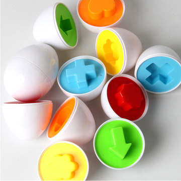 6pcs Paired Eggs Toys For Kids Learning Education Toys Mixed Shape Wise Pretend Puzzle Smart Eggs Smart Baby Learning Toys