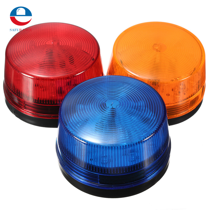 High Quality Waterproof 12V 120mA Safely Security Alarm Strobe Signal Safety Warning Blue Red Orange Flashing LED Light