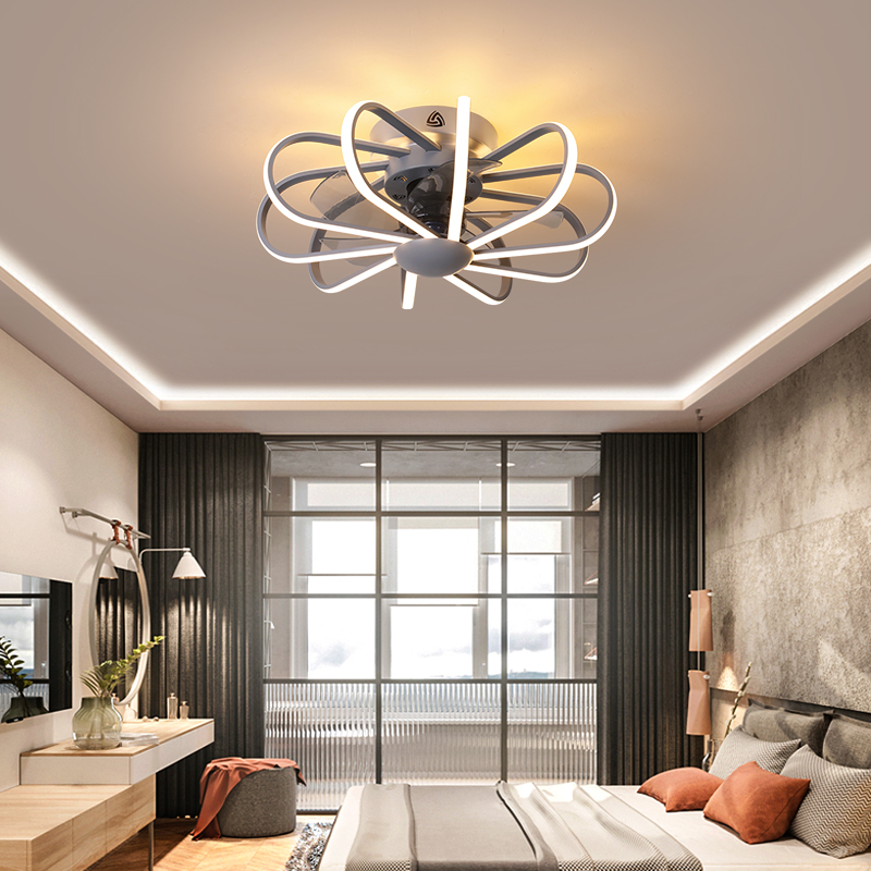 Modern Ceiling Fan with Lights Remote Control Ceiling Light Fan Lamp for Bedroom Dining Room 110v/220v LED Ceiling Fan lamp