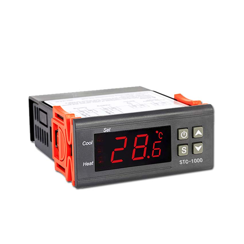 Digital Temperature Controller 12V 24V 220V Cool & Heat Centigrade Thermostat with Sensor STC-1000 for Refrigerator Fermenter