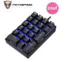 Motospeed K23 Numeric Keypad Wired Numpad Backlight Keyboard Mini Mechanical Keypad for OSU! with Backlit