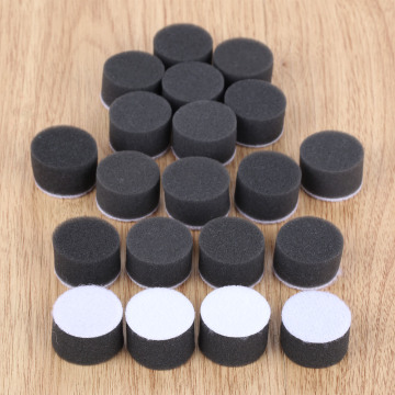 DRELD 20Pcs 1 inch Sponge Polishing Buffing Pad Kit Hand Tool For Car Polisher Wax Buffer Car Polishing Pad Cleaning Tool Black