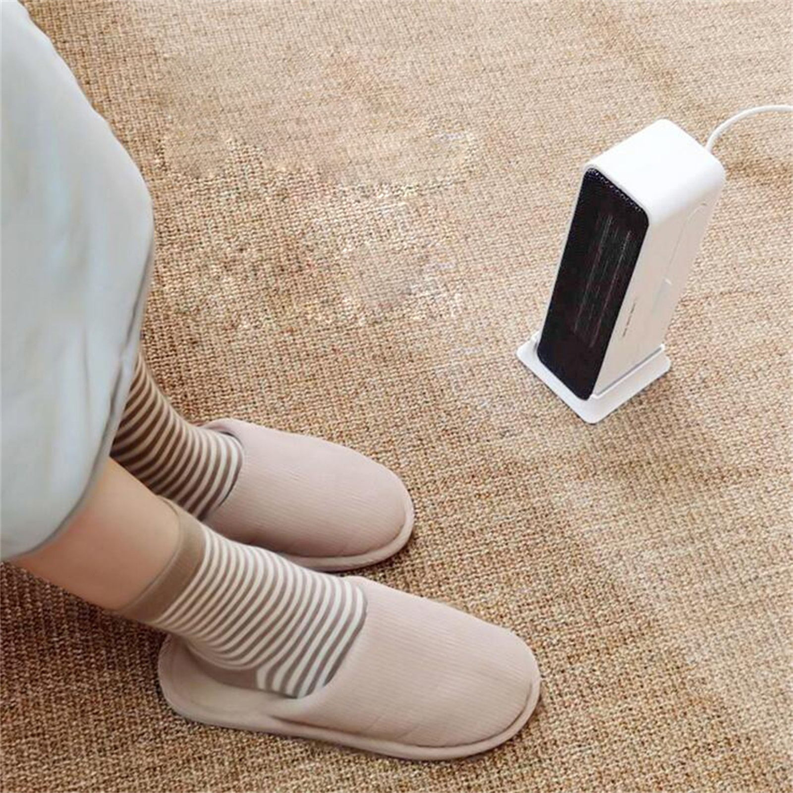 Electric Wall Heater Mini Portable Plug-in Personal Space Warmer for Indoor Heating Camping Any Place Adjustable Thermostat#30