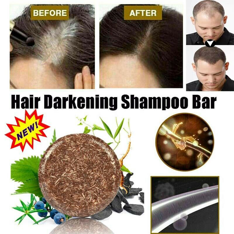Hot Polygonum Essence Hair Darkening Shampoo Bar Soap Natural Organic Mild Formula Hair Shampoo Gray Hair Reverse Hair Cleansing