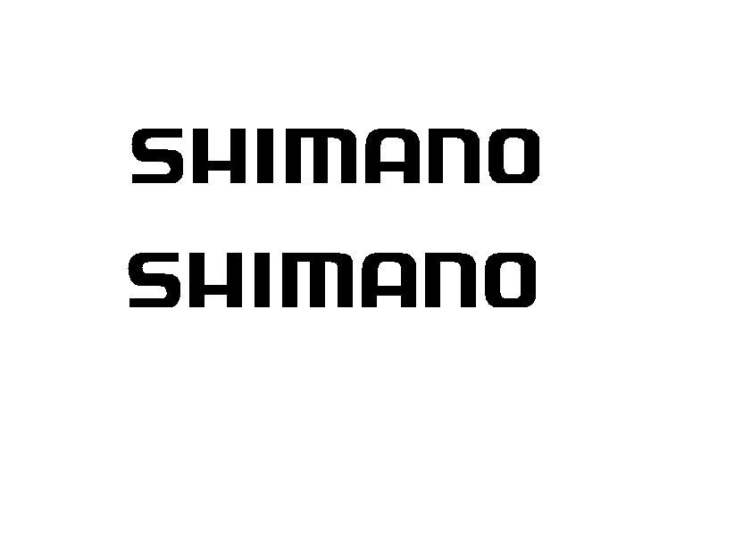 Hot Sell Personality Car Stickers 2Pcs Shimano Die Cut Decals Car Window Accessories Auto Decorative Stickers PVC 12cm X 4cm