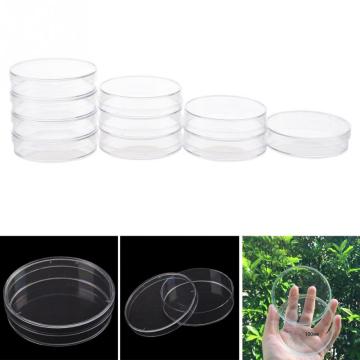 10pcs 55mm Disposable Plastic Petri Dishes Affordable For Cell Clear Sterile Chemical Instrument Teaching Tool Drop Shipping @