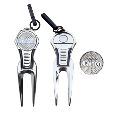 Golf Club Ball Fork detachable high-quality zinc alloy practical Golf Pitchfork Golf Accessories Putting Green Forke c