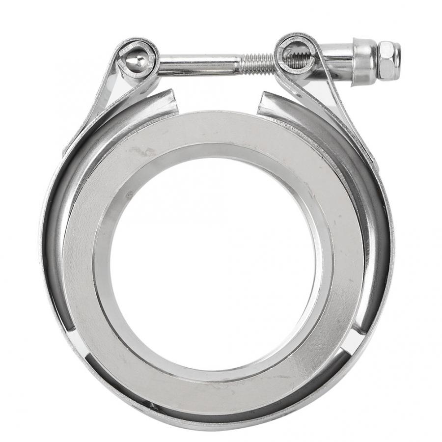 51mm/57mm/63mm Stainless Steel V-Band Clamp with Flange for Auto Exhaust Pipe Automobiles
