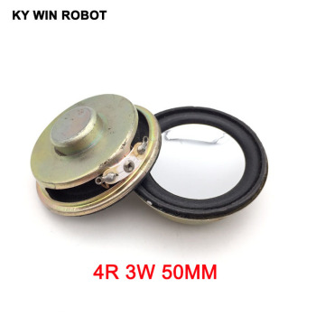 2PCS/Lot High Quality Speaker Horn 3W 4R Diameter 5CM 50mm Mini Amplifier Rubber Gasket Loudspeaker Trumpet Thickness 20MM