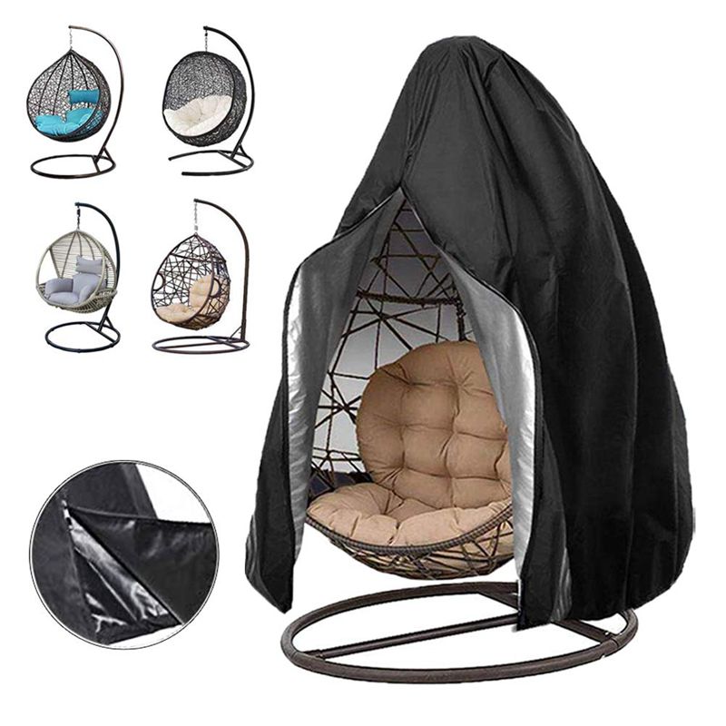 Garden Swing Cover Outdoor Waterproof Chair Cover Outdoor Dustproof UV-protection Egg Chair Hang Furniture Set
