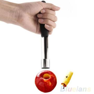 Stainless Steel Core Seed Remover Fruit Apple Pear Corer Easy Twist Kitchen Tool Handle Color Random Color