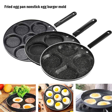 Four-hole Frying Pot Thickened Omelet Pan Non-stick Egg Pancake Steak Pan Cooking Egg Ham Pans Breakfast Maker