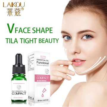 LAIKOU 10ML Delicate Facial Thin Face Essential Oils Skin Care Lavender Oil Belt Shape And Lift Reduce Double Chin Massage Oil