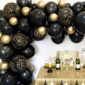 101pcs black gold balloons arch set birthday party decorations kids balloon backdrop balloons chain wedding decor Christmas