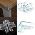 4Pcs Baby Safety Transparent Silicone Protector Table Corner Protection Cover Children Anticollision Edge Corner Guards