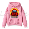 Game Among Us Children Harajuku Hoodie Boys Girls Kawaii Winter Warm Sweatshirt Impostor Graphic Hoody Kids Anime Clothing