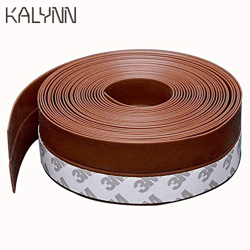 3 Color 1M/5M Length Window Door Bottom Self Adhesive Silicone Rubber Seal Weathering Strip Door Sealing Bar Window Sealing Tape