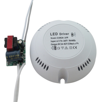 High Efficiency LED Driver Accessories Stable Multi Protection Round Safe Power Supply Downlights Indoor Ceiling Light Transform