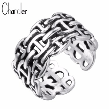 Chandler Interlocking Net Wide Rings Weave Knuckle Toe Bague Infinity Mujer Friendship Lovers Best Gifts Gothic Factory Price