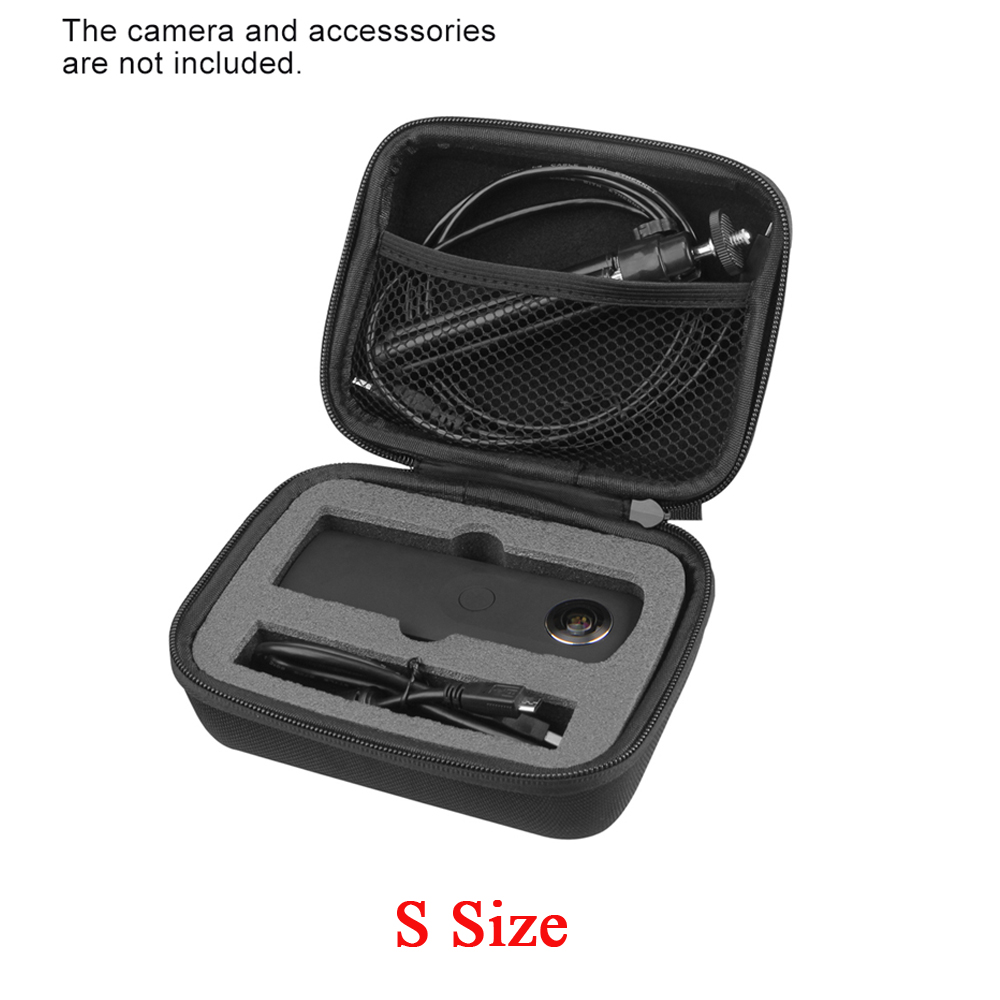 Andoer Compact Portable Camera Video Bag Protective Case Shockproof Storage Bag for Ricoh Theta S M15 360 Deg Panoramic Camera