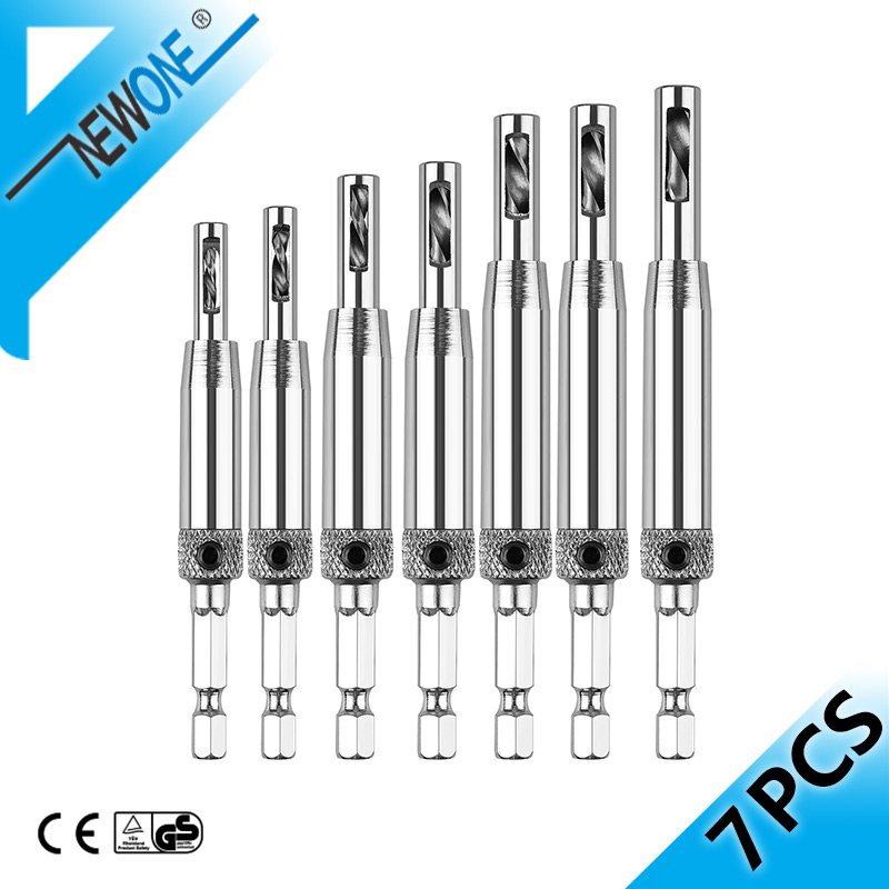 Core Drill Bit Set Hole Puncher Hinge Tapper for Doors Self Centering Woodworking Power Tools furadeira