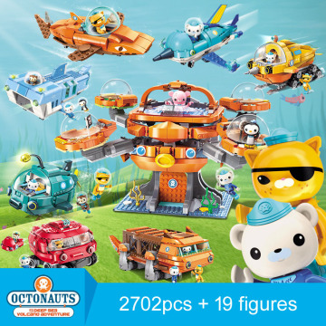 Enlighten Building Block Octonauts All Set Octo-Pod Octopod Playset Educational Bricks Toy