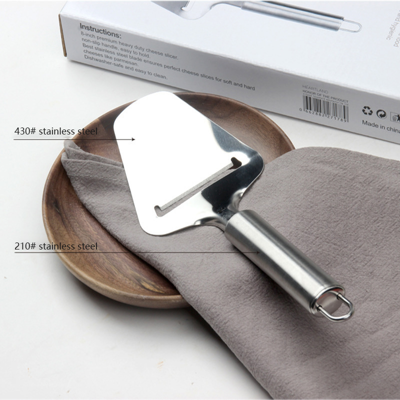 Stainless Steel Cheese Butter Spatula Cake Pizza Dessert Slicer Sandwich Cheese Slicer Knife Cutter Safety Kitchen Cheese Tools