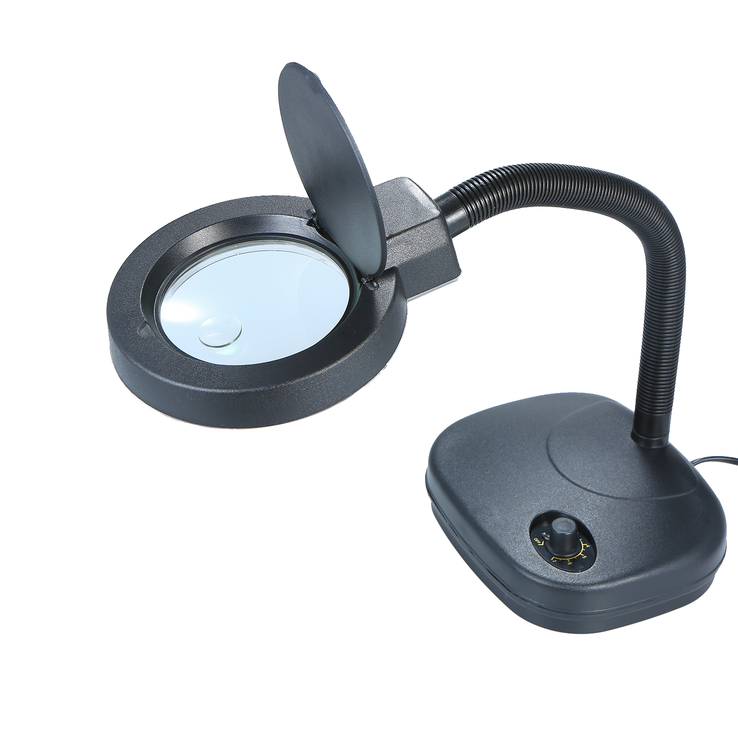 7-type Bench Magnifier 10x/5x Flexible LED Table Desktop Magnifying Glass Lamp Lens 7-Grade LED Light for Crafting Engraving
