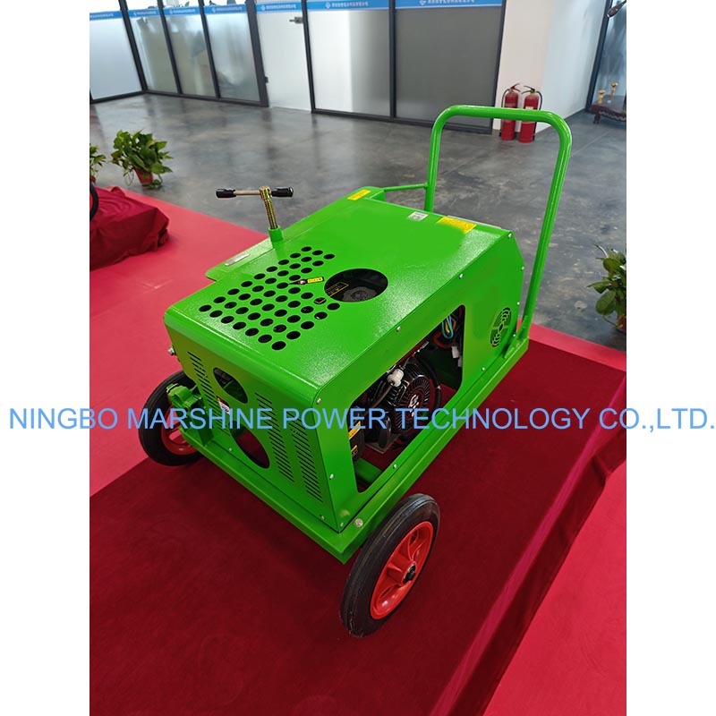 Electric cable pull down machine