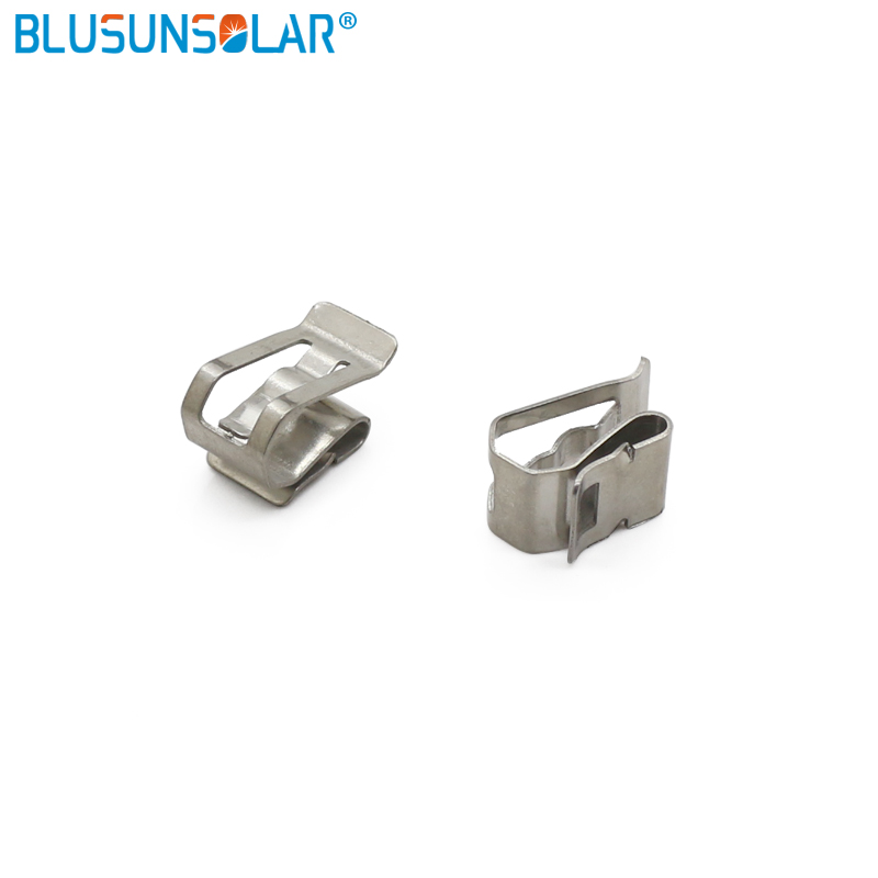 10/50 PCS Stainless Steel Solar PV Cable Clip/Clamp For 2 PV Solar Cable Wire Installation