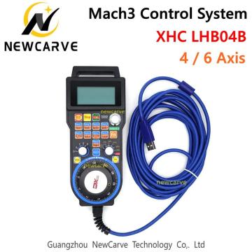 XHC LHB04B Newest Mach3 Wired MPG Pendant Handwheel CNC Controller For 4 / 6 Axis Engraving Machine NEWCARVE