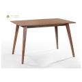 Beveled Table Top Solid Wood Dining Table