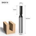 1Pc 8mm Shank Bottom Cleaning Straight/Dado Wood Router Bit Carbide Diameter 9.52 10 12.7 14 16 19mm Milling Cutters