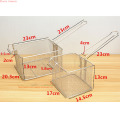 22 sizes Fryer Basket Screen French Fries Frame Square Filter Net Encrypt Colander Strainer Shaped Frying Stainless Steel Meshed