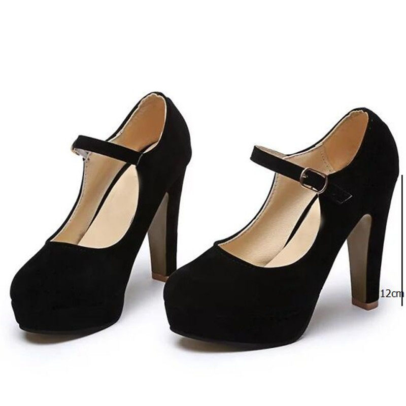 2020 shoes woman 12CM Pumps suede Women 's shoes summer the new sexy high heels rounded suede comfortable work shoes