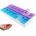 Weekly 7 Days 2 Times a Day Medicine Pill Storage Case Organizer Pill Box Container Dispenser