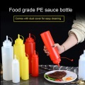 Sauce Vinegar Oil Ketchup Gravy Cruet Kitchen Accessories Gravy Boat Plastic Condiment Dispenser 8oz 12oz Squeeze Bottle