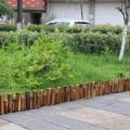 Anticorrosive Wood Small Bamboo Fence Hurdle Balcony Grow Flowers Garden Flower Pond Decorate Log Timber Pile Enclosure Fence