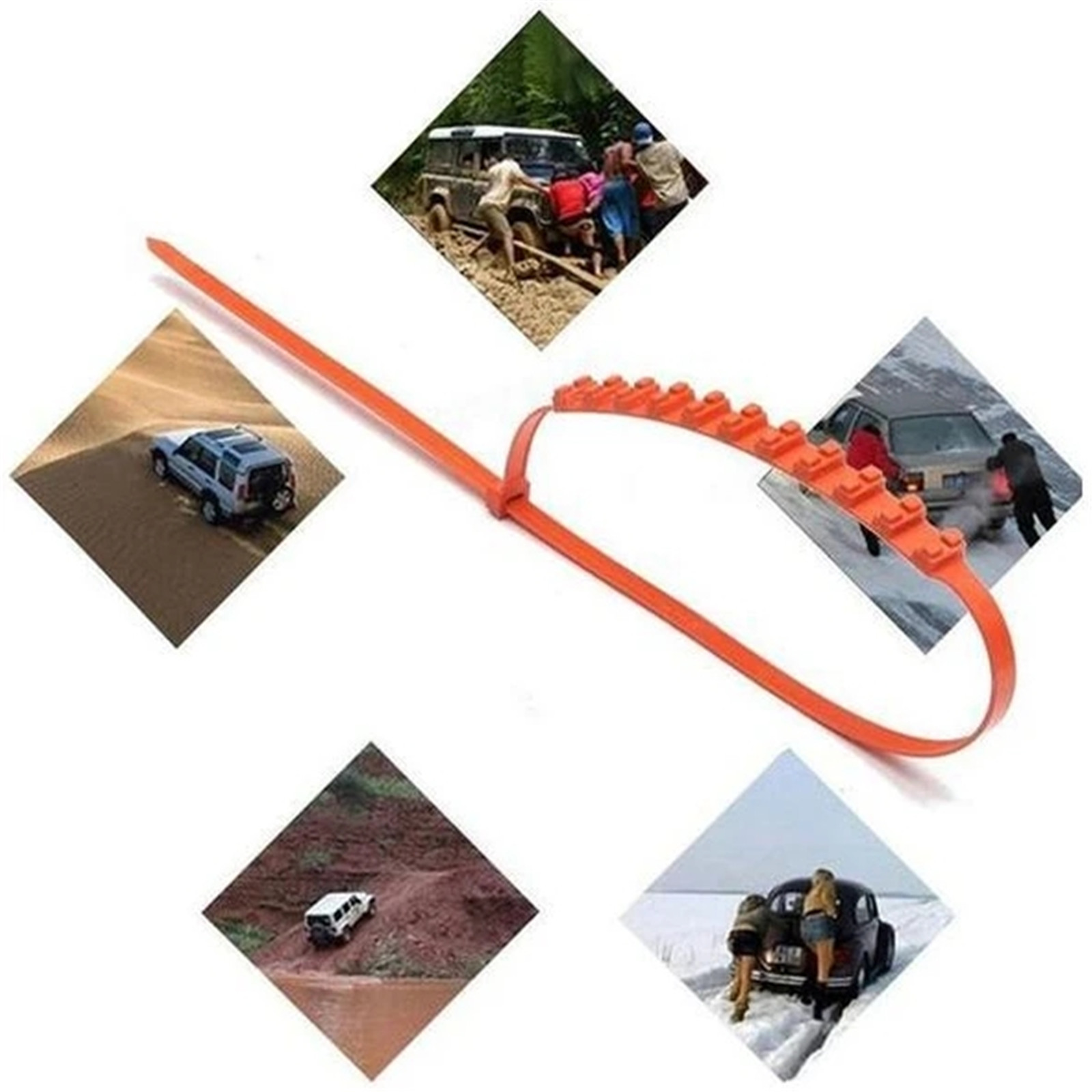 Winter Anti-skid Cable Ties For Portable Vehicles 20pcs/set Snow Mud Wheel Tyre Car Tire Snow Chain Snow Chains Tire Cable Ties