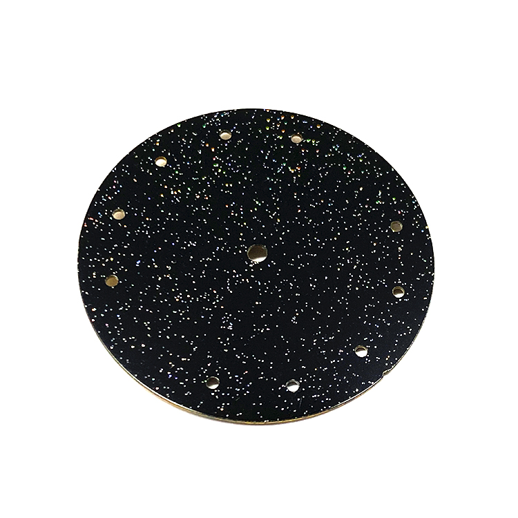 Watch dial with applied indices holes