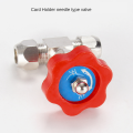 1pcs Ball Balve 6mm 8mm 10mm 12mm Pipe Orange Plastic Handle Metal High Pressure Durable Tube Needle Type Globe Valve